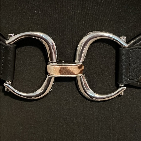 Chico’s Leather Leopard Belt - Women’s L - Picture 3 of 7